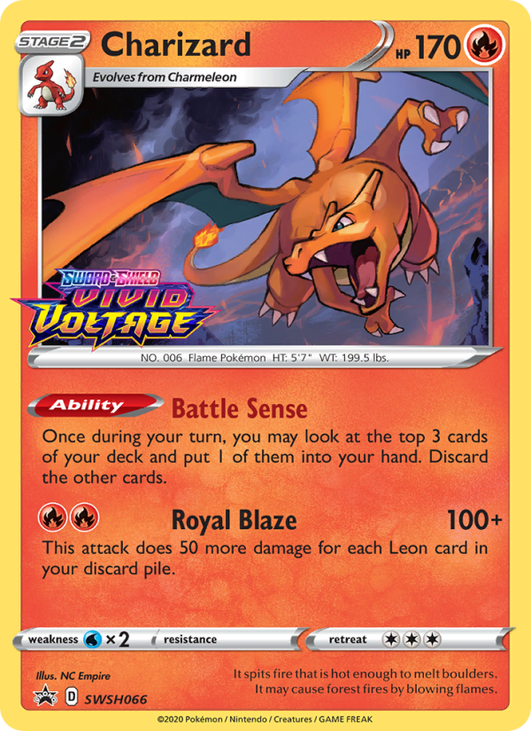 Charizard — Promo card from SWSH Black Star Promos
