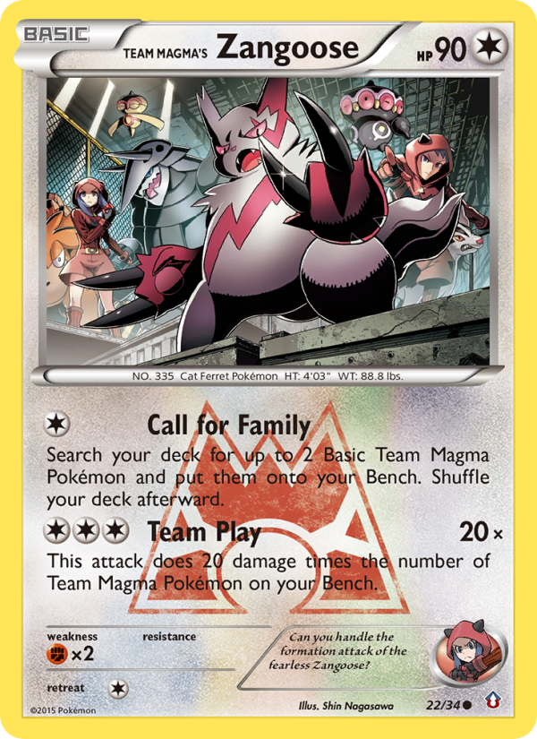 Zangoose da Equipe Magma