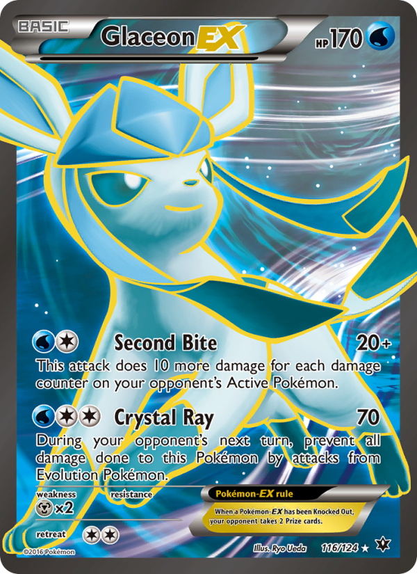 Glaceon EX — Ultra Rare card from Fates Collide
