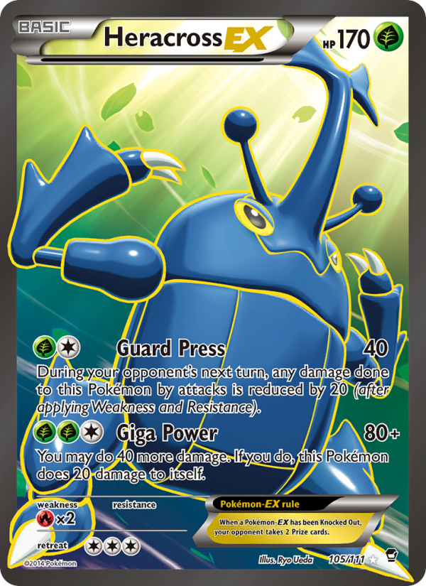Heracross EX — Ultra Rare card from Furious Fists