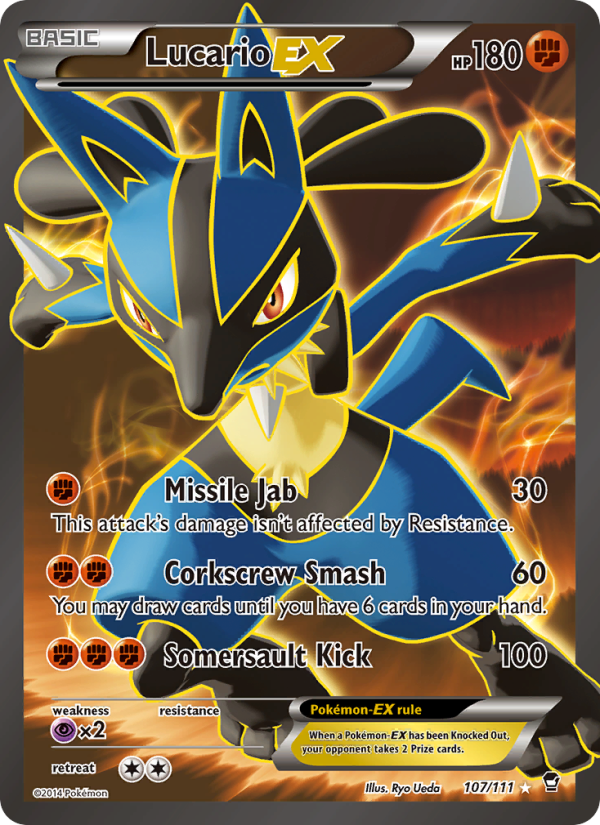 Lucario EX — Ultra Rare card from Furious Fists