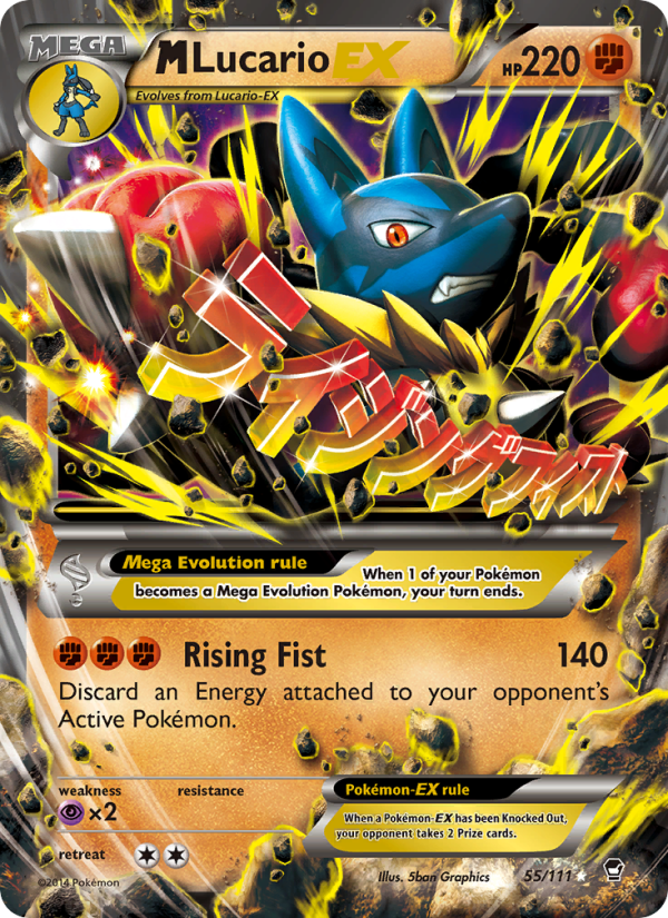 M Lucario EX — Ultra Rare card from Furious Fists