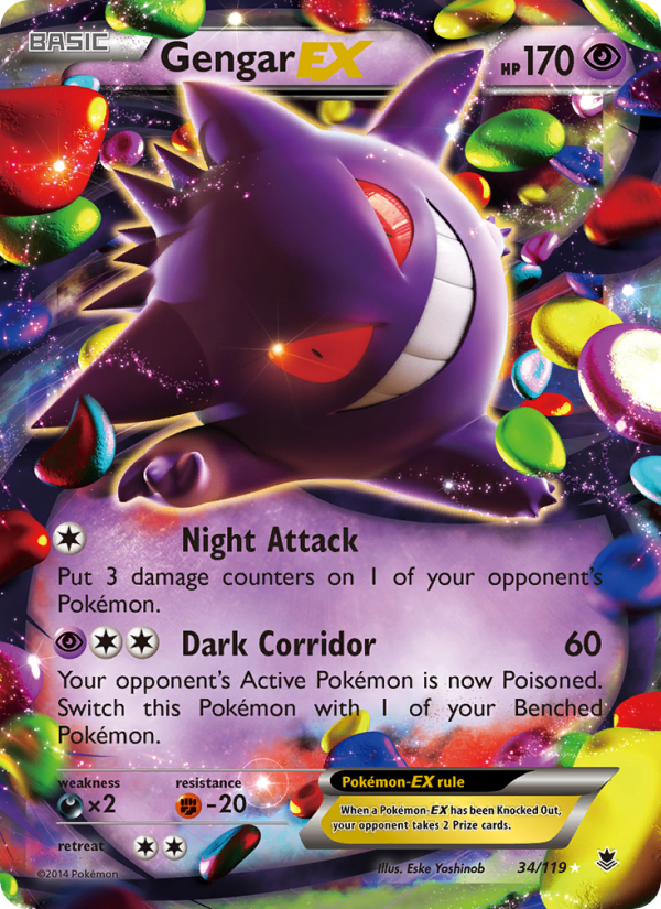 Gengar EX — Ultra Rare card from Phantom Forces