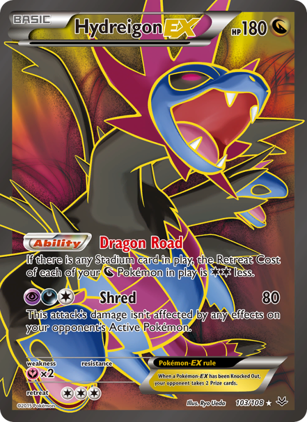 Hydreigon EX — Ultra Rare card from Roaring Skies