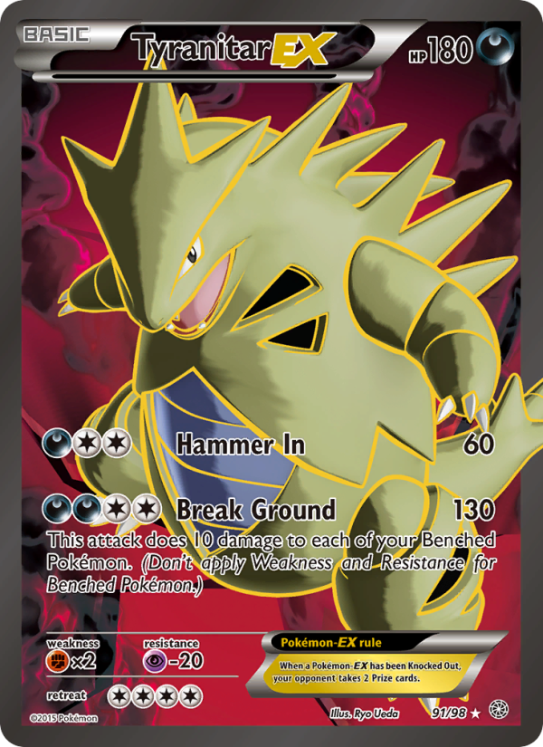 Tyranitar EX — Ultra Rare card from Ancient Origins