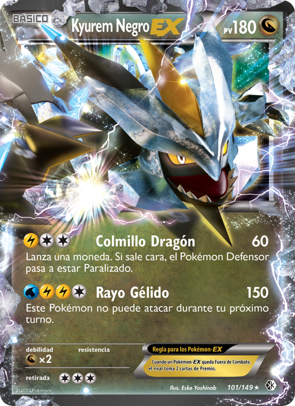 Kyurem Negro-EX from Fronteras Cruzadas
