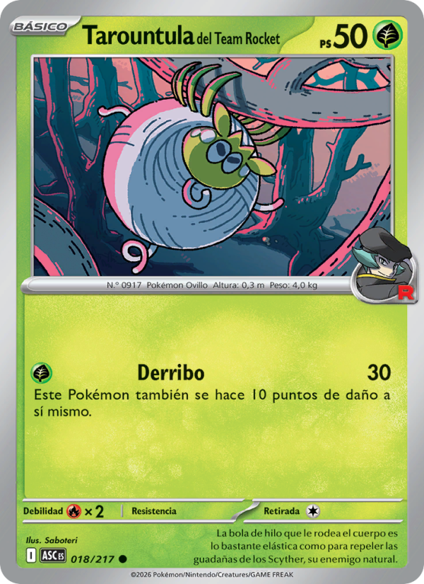 Tarountula del Team Rocket from Héroes Ascendentes