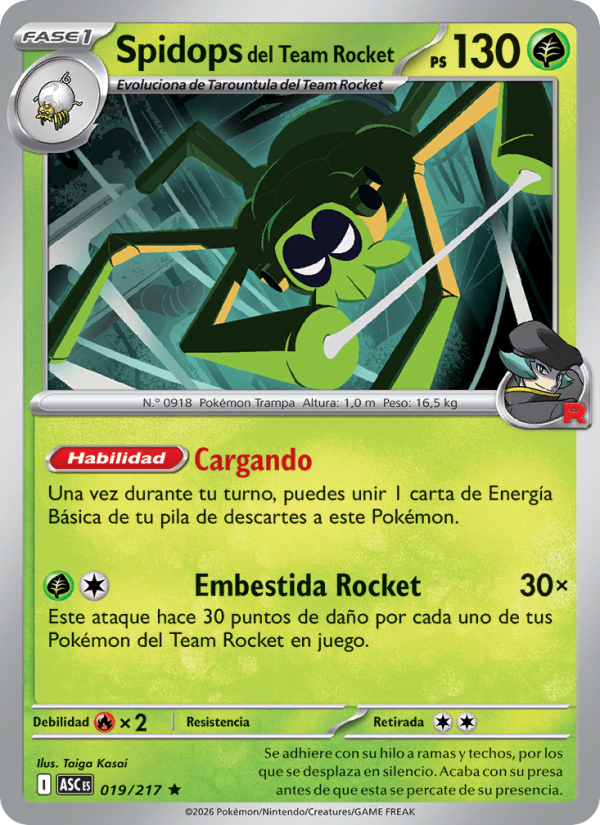 Spidops del Team Rocket from Héroes Ascendentes