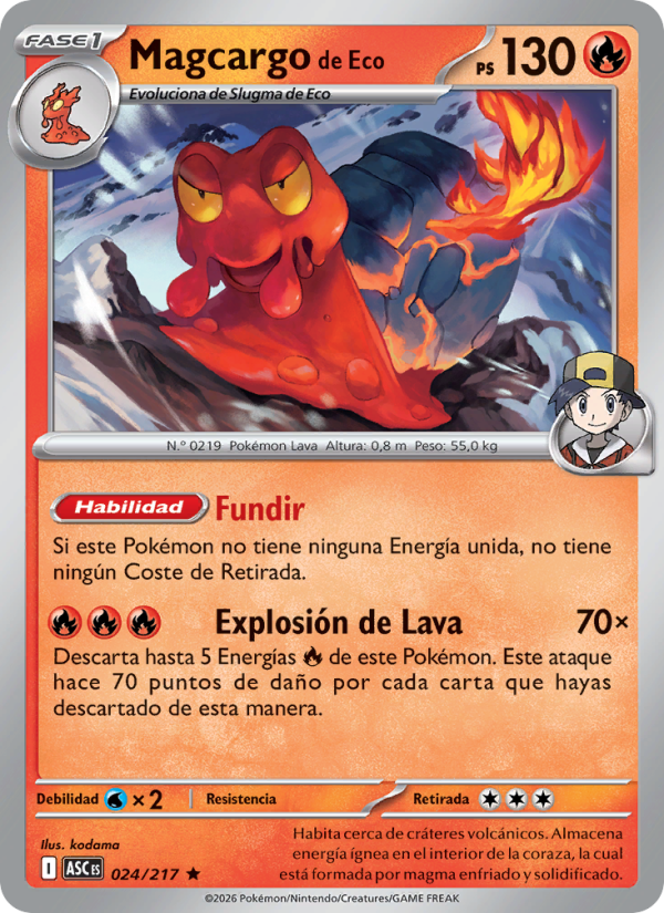 Magcargo de Eco from Héroes Ascendentes