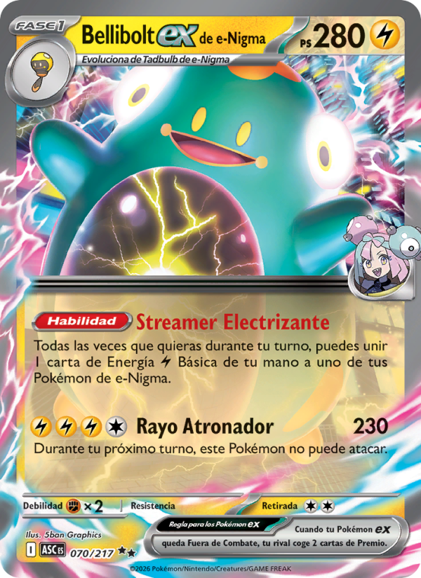 Bellibolt ex de e-Nigma from Héroes Ascendentes