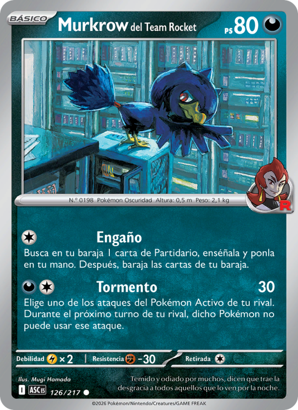 Murkrow del Team Rocket from Héroes Ascendentes
