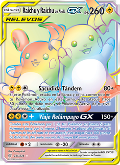 Raichu y Raichu de Alola GX