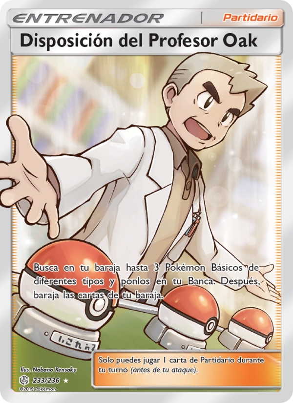 Disposición del Profesor Oak