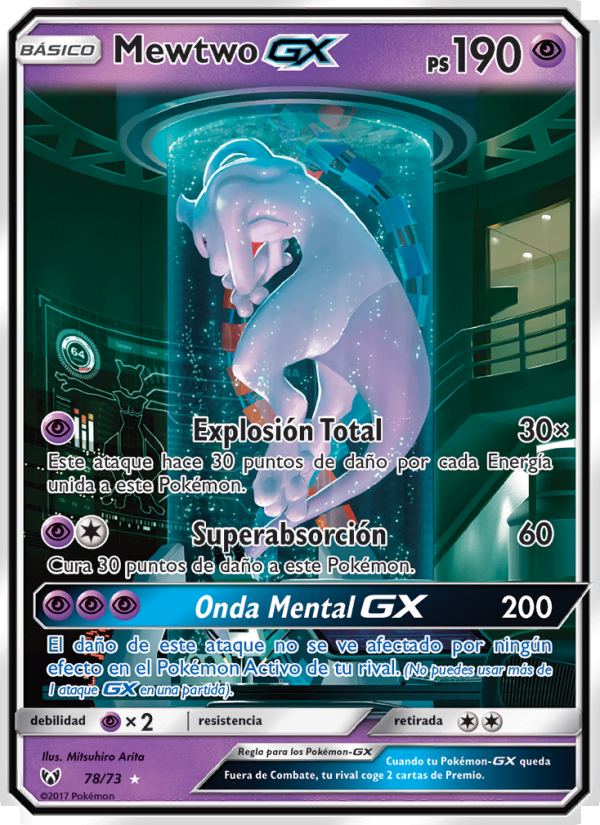 Mewtwo GX from Leyendas Luminosas
