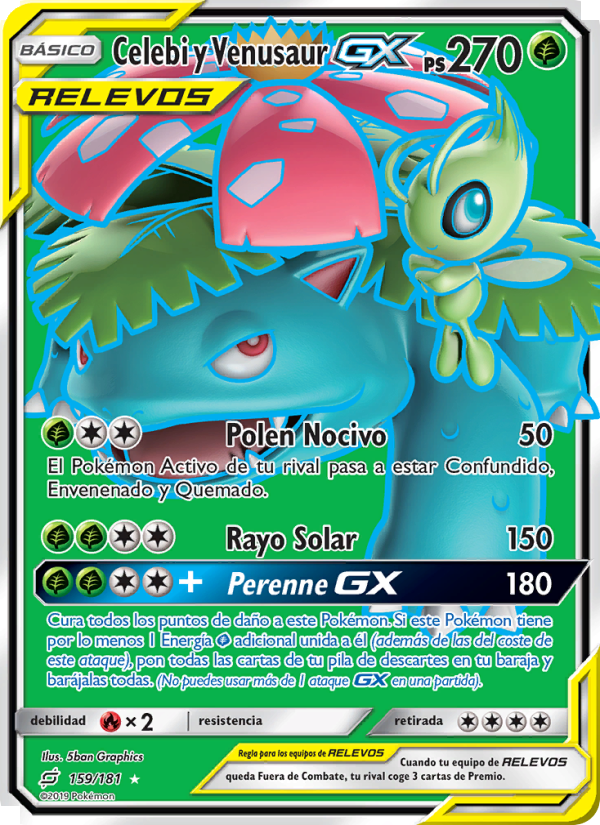 Celebi y Venusaur GX
