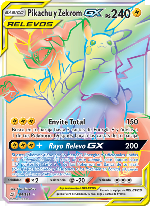 Pikachu y Zekrom GX