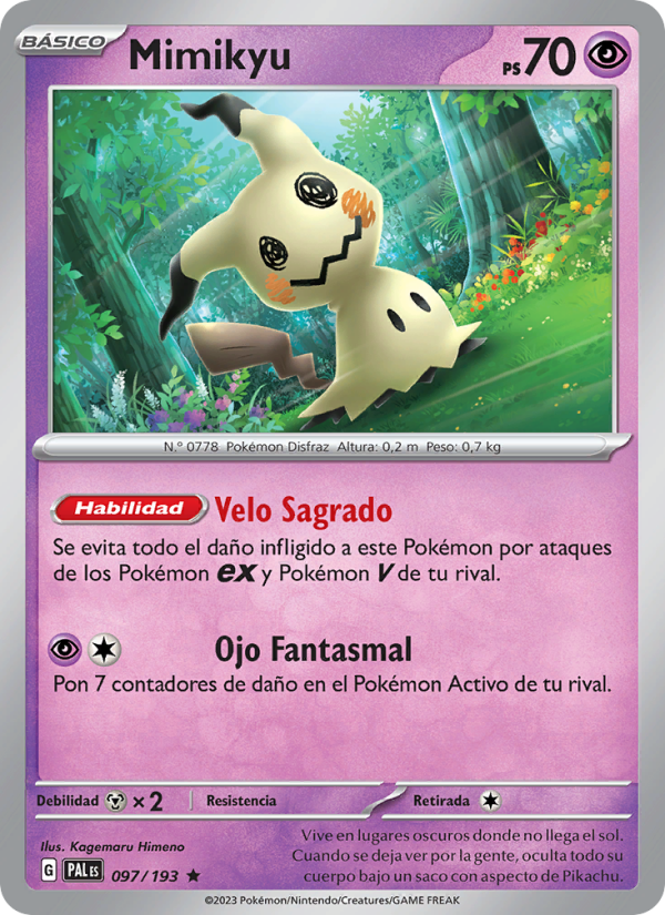 Mimikyu from Evoluciones en Paldea
