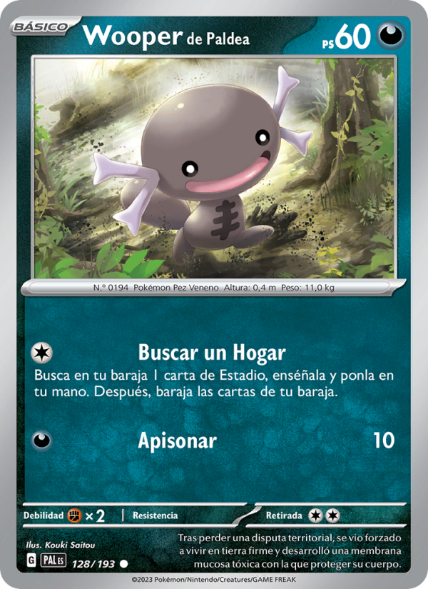 Wooper de Paldea from Evoluciones en Paldea