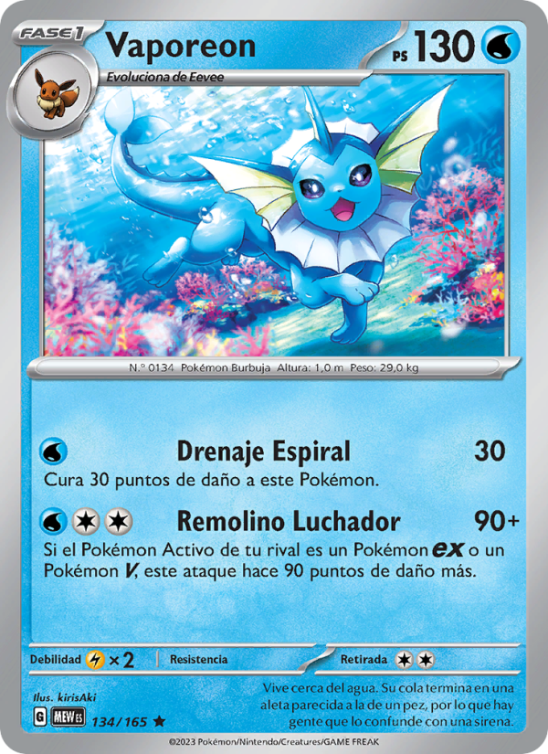 Vaporeon from 151