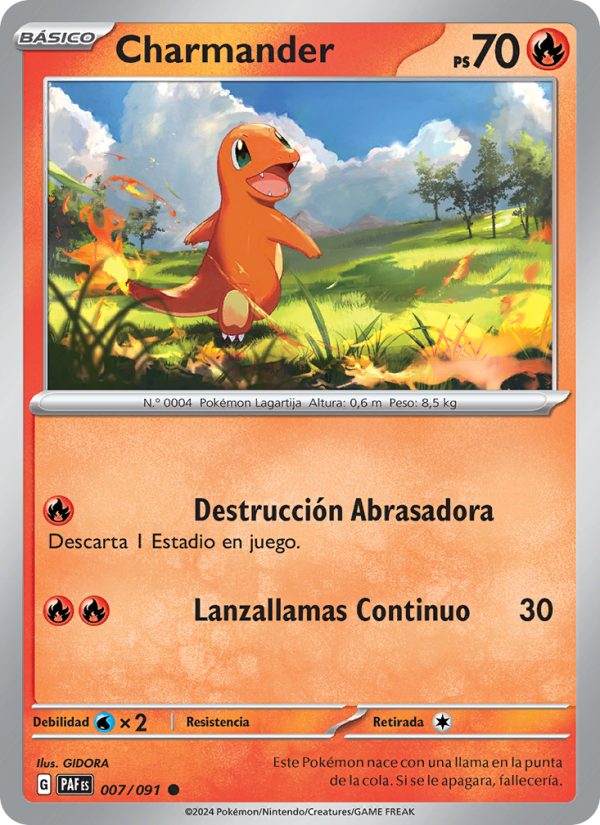 Charmander from Destinos de Paldea