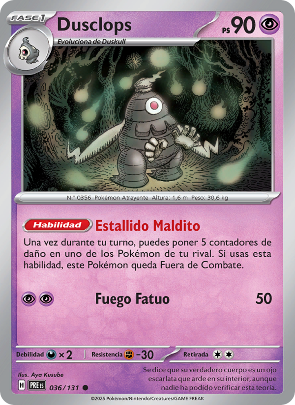 Dusclops from Evoluciones Prismáticas