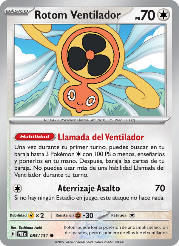 Rotom Ventilador from Evoluciones Prismáticas