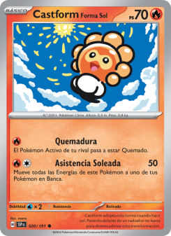 Castform Forma Sol