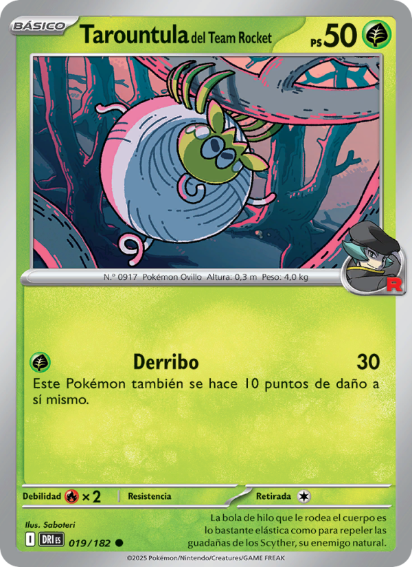 Tarountula del Team Rocket from Rivales Predestinados