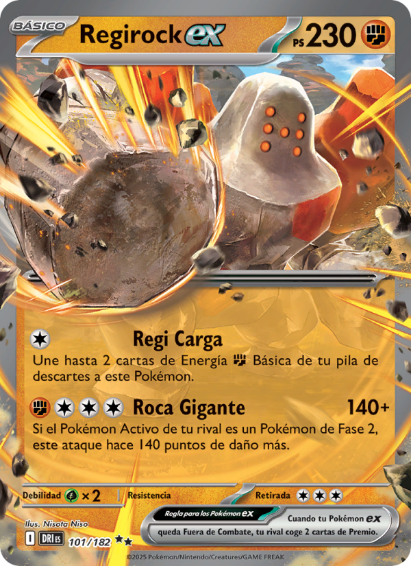 Regirock ex from Rivales Predestinados