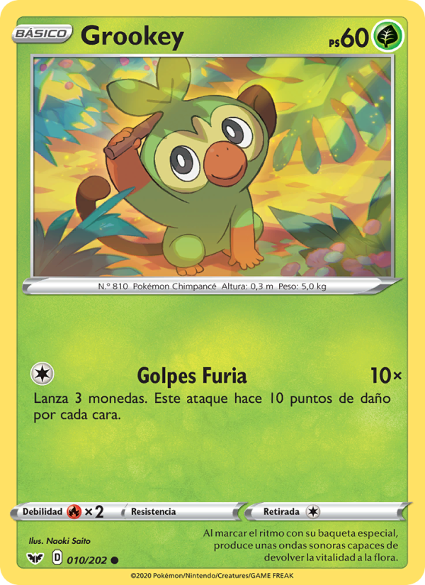 Grookey from Espada y Escudo