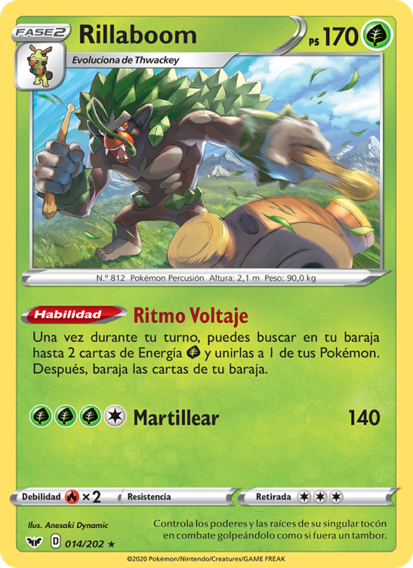 Rillaboom from Espada y Escudo