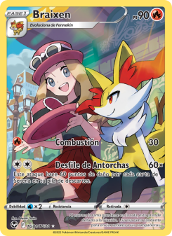 Braixen from Tempestad Plateada