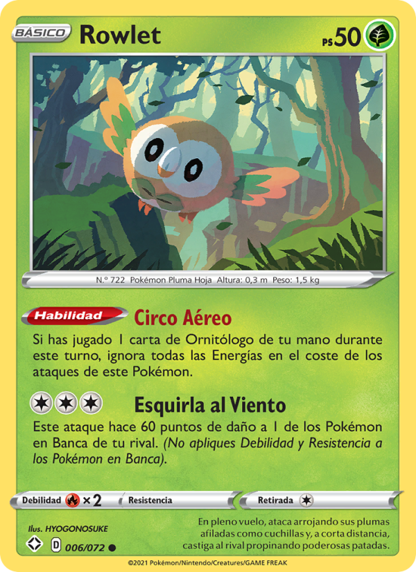 Rowlet from Destinos Brillantes