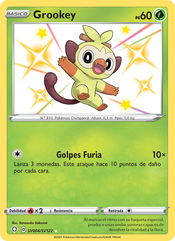 Grookey from Destinos Brillantes