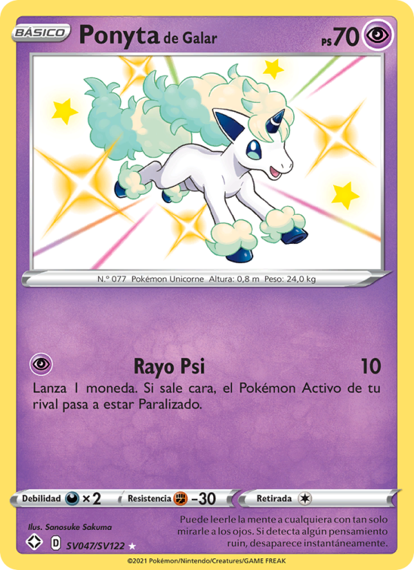 Ponyta de Galar from Destinos Brillantes