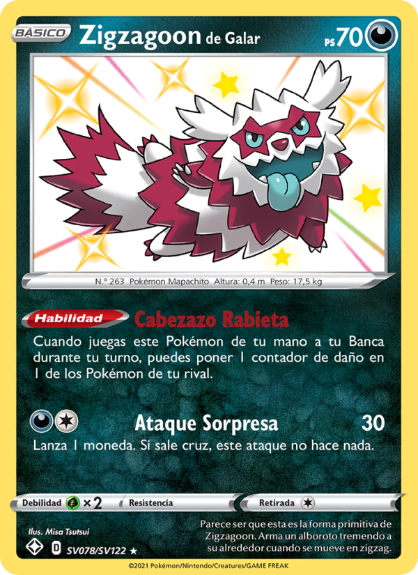 Zigzagoon de Galar from Destinos Brillantes