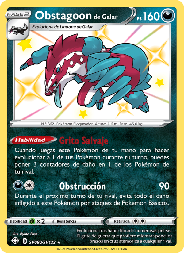 Obstagoon de Galar from Destinos Brillantes