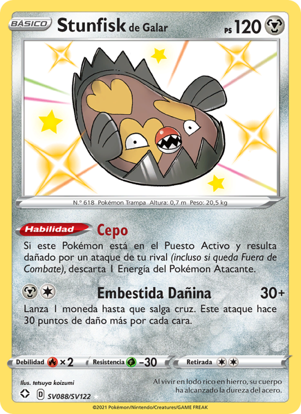 Stunfisk de Galar from Destinos Brillantes