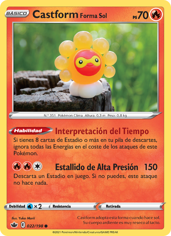 Castform Forma Sol