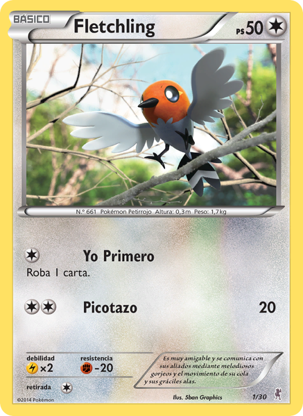 Fletchling from Kit de Entrenador XY (Bisharp)