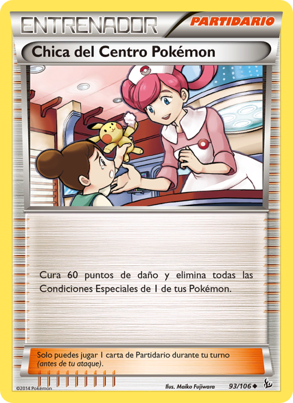 Chica del Centro Pokémon from Destellos de Fuego