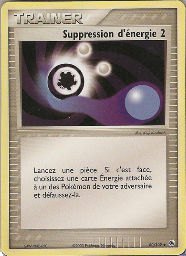Suppression d'énergie 2