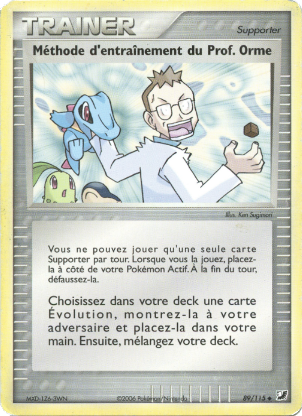 Méthode d'entraînement du Prof. Orme