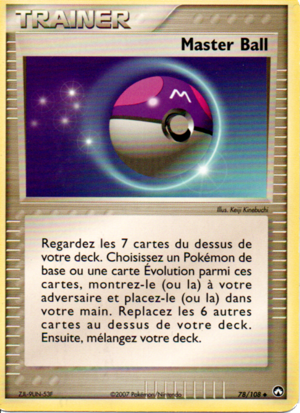Master Ball from EX Gardiens du Pouvoir