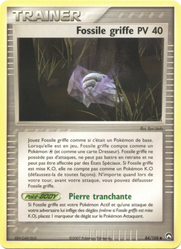Fossile griffe
