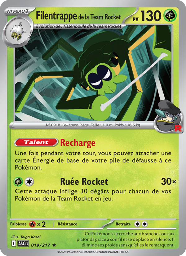 Filentrappe de la Team Rocket from Héros Transcendants