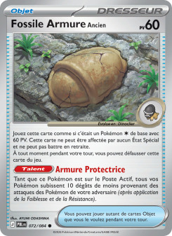 Fossile Armure Ancien