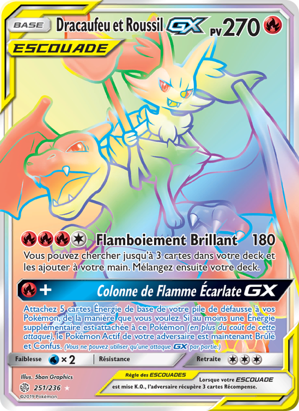 Dracaufeu et Roussil GX