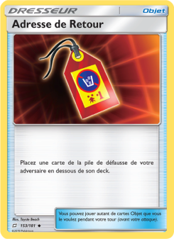 Adresse de Retour