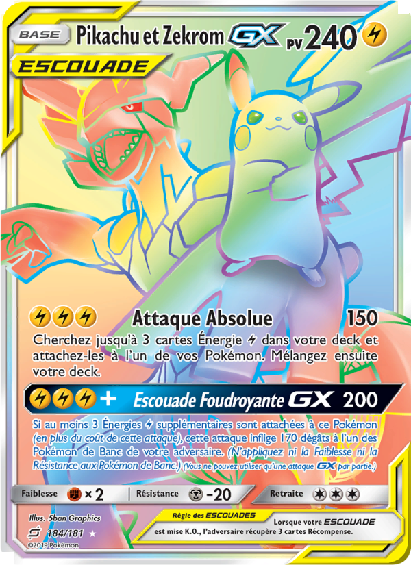 Pikachu et Zekrom GX